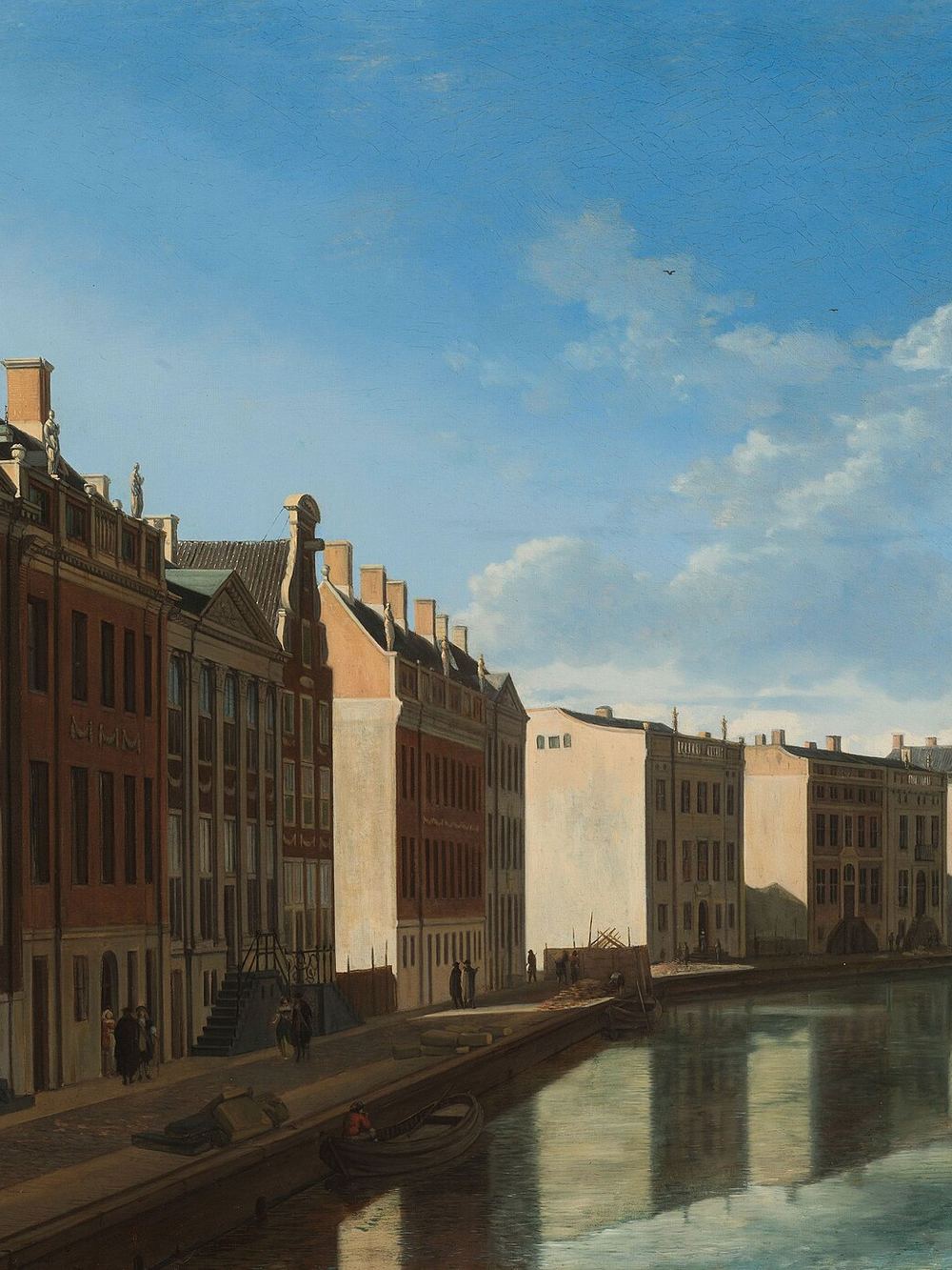 Pintura de la Curva Dorada del Herengracht de Gerrit Berckheyde