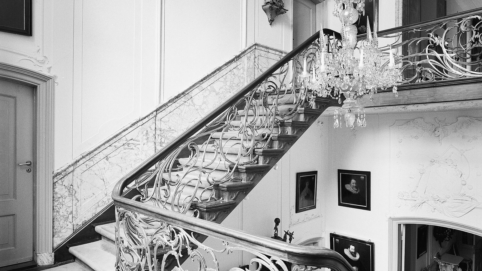 The staircase hall of Museum Van Loon